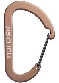 Nordisk Karabiner, Aluminium, 6 Stück, chocolate