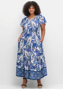 sheego by Joe Browns Damen Maxikleid mit Paisleyprint in offwhite-gemustert ,Gr&ouml;&szlig;e 54, Witt, 100% Viskose