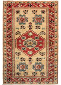 Kazak Dywan orientalny 150 x 100 Czerwony (Pakistan) Ręcznie Tkany