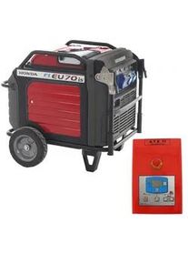 Honda EU70is - Benzin-Inverter-Stromerzeuger mit Rädern 7 kW - Dauerleistung 5.5 kW - 230V + ATS