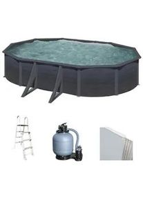 GRE Kea Ovale 610x375x120cm - Stahlwandpool