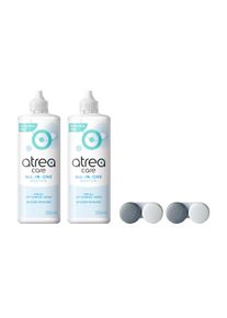 Atrea care All-in-One (2 x 355 ml + 2 Behälter) | Kombilösung | Kontaktlinsenpflege