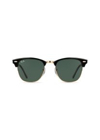 Ray-Ban RB 3016 CLUBMASTER | okulary przeciwsłoneczne | Kształt okularów: browline, minerał, czarny