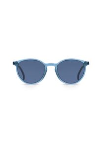 Fielmann JIL 010 SUN CL | Kinder-Sonnenbrille | Fassung: Vollrand, Oval, Acetat, Blau Transparent | Glasfarbe: Grau