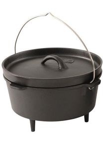 Robens Carson Dutch Oven, 8,2L, 31,5x21,5cm, Gusseisen, schwarz