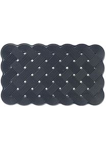 Arisol Loveknot Gummifußmatte, 62x47cm, schwarz