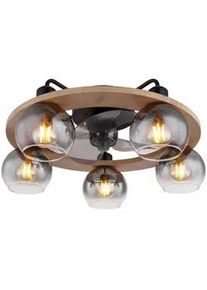 Globo Deckenventilator , Holz, Metall, Kunststoff, Glas , 21.5 cm , Sommerbetrieb , Lampen & Leuchten, Innenbeleuchtung, Deckenleuchten, Deckenleuchten