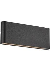 Nordlux AUßENWANDLEUCHTE , Schwarz , Metall , 3.3x9x26 cm , Lampen & Leuchten, Leuchtenserien