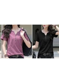 Women's Loose Short-Sleeved T-Shirt - 4 Colours, 6 Sizes!