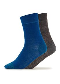 DEVOLD Kids Daily Merino Light Sock 2-Pack Multifunctionele sokken Kinderen (28-30 |blauw)