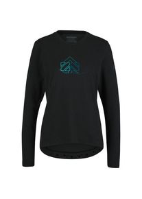 Zimtstern Women's EcoFlowz Shirt L/S Cycling jersey Women (S, black)