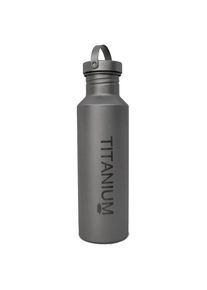 VARGO Titanium Drinking Bottle Water bottle (650 ml, grey/black)