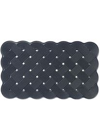 Arisol Loveknot Gummifu&szlig;matte, 62x47cm, schwarz