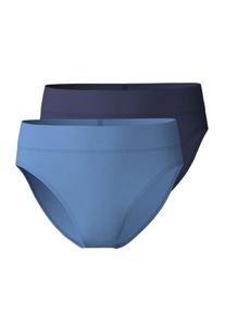 Calida Slip con cintura morbida in confezione doppia, vita alta per S, Blu, La sportività può essere così comoda