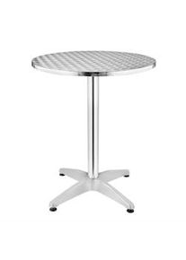 Mesa bistrô redonda de 800(Ø)mm em aço inoxidável para terraço Bolero U426