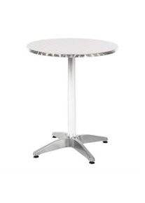 Mesa bistrô redonda de 600(Ø)mm em aço inoxidável para terraço Bolero U425