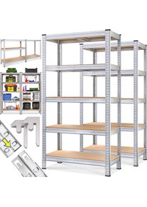 Monzana Stellingkast 2 stuks 180x90x40cm tot 875kg Zilver