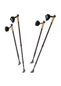 Sportana Nordic Walking stokken set van 2 rood