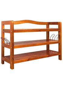 Casaria Schoenenrek 3 laags Acaciahout
