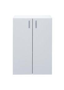 Casaria Armario multiusos Vela blanco 115,5x60x30cm 3 estantes