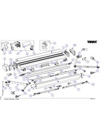 Abdichtkeder - Thule Ersatzteil Nr. 1500603356 - f&uuml;r Typ 6300