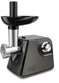 Black & Decker Black+Decker BXMMA1000E Fleischwolf, 1000W, Vorw&auml;rts- und R&uuml;ckw&auml;rtsgang, Anti-Fingerprint, Edelstahl