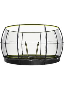 REBO 12FT Inground Base Jump Trampoline with Halo ll Enclosure