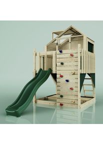 PolarPlay Kids Scandinavian Style Climbing Platform & Playhouse - Astrid