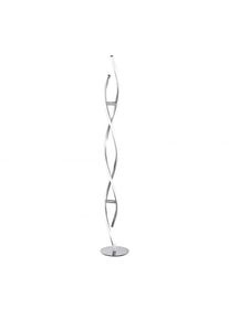 Paul Neuhaus LED Stehleuchte, stahlfarben, geschwungene Form, dimmbar, modern, design, 22W, 2700lm (9140-55)