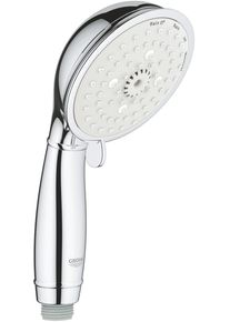 Grohe Tempesta Rustic 100 Handbrause, 4 Strahlarten, EcoJoy, chrom (27608001)