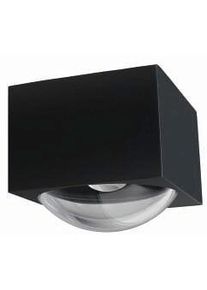 LCD LED Außenwandleuchte, IP65, 6,25 Watt, Glas graphit (5086)