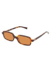 Miu Miu MU11ZS | okulary przeciwsłoneczne | Kształt okularów: kanciasty, , żółty
