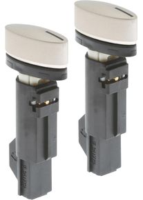 Bosch Siemens 00427482 Drehgriff, schwarz/silber, oval, versenkbar, 2 Stueck Set