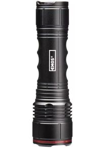EMOS 1440013125 LED Metall-Taschenlampe FOKUS, 330 lm, 3× AAA, schwarz