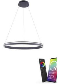 Paul Neuhaus Q-Vito LED-Pendelleuchte, 58W, 5800lm, Smart Home, anthrazit (8412-13)