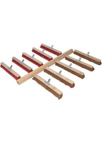 Sorex Besenset je 5 Kokos-/Elaston L.600mm m.10 Stielen L.1400mm, Reinigungsutensil, Mehrfarbig