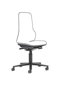 bimos, B&uuml;rostuhl, Arbeitsdrehstuhl Neon Rollen ohne Polsterelement grau 450-620 mm Synchrontechnik (45 - 62 cm)