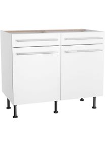 Kochstation Unterschrank »KS-Bern2« Breite 100 cm in weiß, Größe B/H/T: 100 cm x 87 cm x 58,4 cm