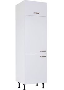 Kochstation Kühlumbauschrank »KS-Cara« in weiß, Größe B/H/T: 60 cm x 211,8 cm x 58,4 cm