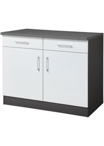 Kochstation Unterschrank »KS-Paris« Breite 100 cm in weiß, Größe B/H/T: 100 cm x 85 cm x 60 cm