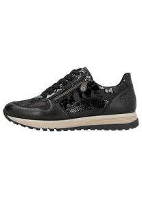 Rieker Dames Veterschoen zwart 37