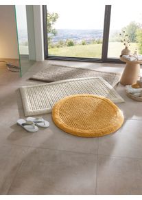 HEINE HOME unisex Badmat in ecru ,maat 45 x 50 cm - rechthoekig, Witt, 100% Katoen