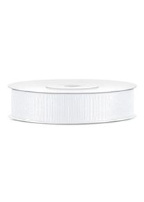 partydeco Ruban cadeau de 25 m en blanc