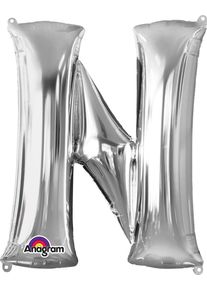 Amscan Ballon aluminium lettre N argent 81cm