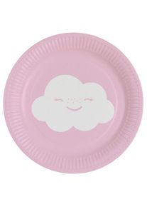 Amscan 8 assiettes en papier Sweet Clouds World 18cm