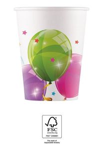 Procos 8 Bicchiere in plastica Explosion Balloon Explosion 200ml (2er Multipack)
