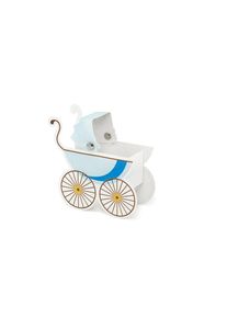 partydeco 10 blue baby cart boxes 9.5 x 9.5 x 4cm