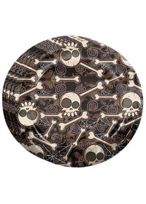 8 piatti Skeleton Festival in carta 23 cm (5er Multipack)