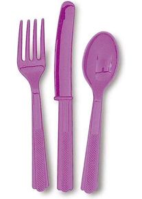 UNIQUE Ménagère violette 18 pièces