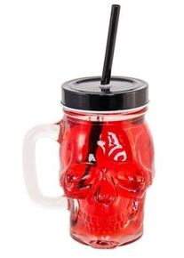 Verre de crâne d'Halloween